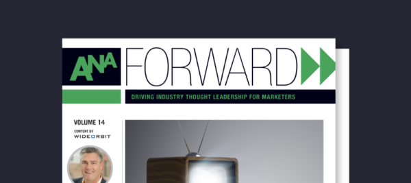 Graphic preview of the ANA Forward article titled, "The Programmatic TV Opportunity"