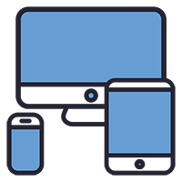 computer, ipad, and mobile icon