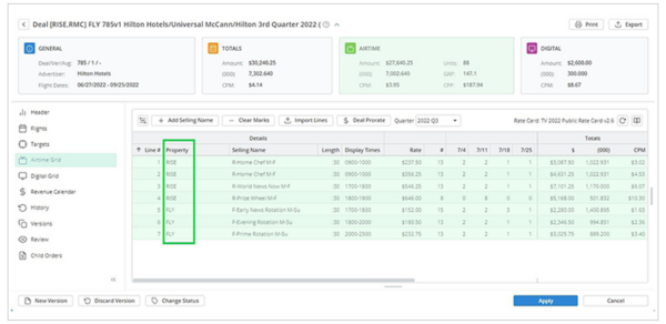 WO Omni - Sales product UI, multi-property deals