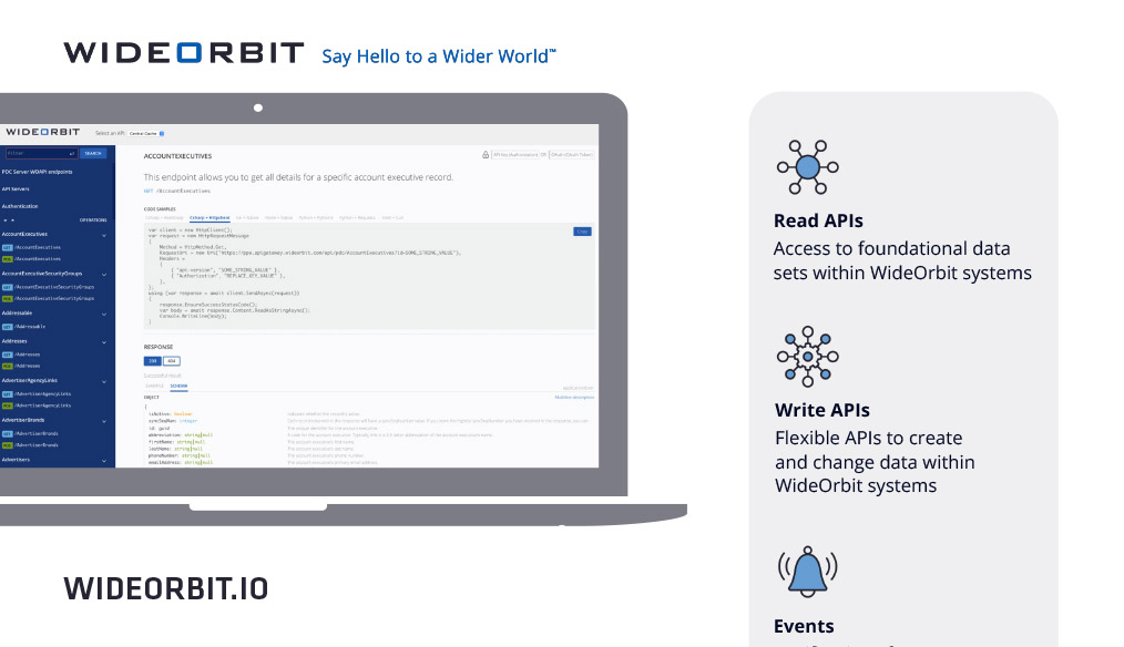 Thumbnail image of first page of WideOrbit IO Product Overview