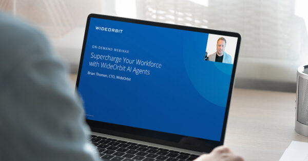 Computer screen with presentation.