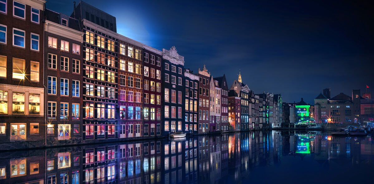 Amsterdam at night